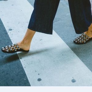 Alexander Wang Amelia studded slides